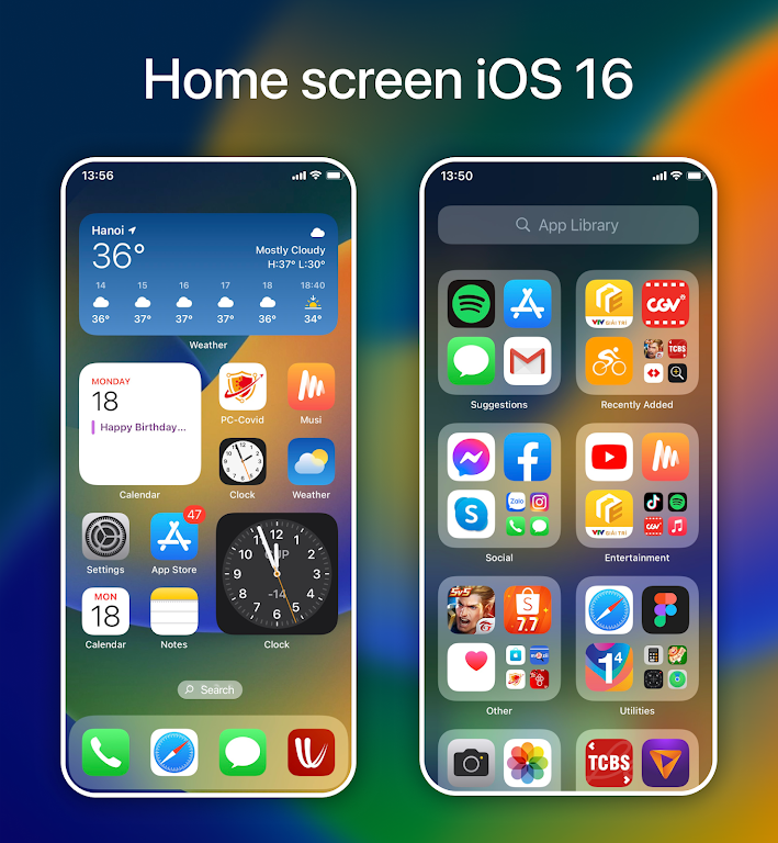 Launcher iOS 17 Pro