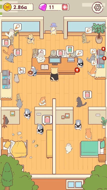 Cat Hotel: Idle Tycoon Games на Андроид