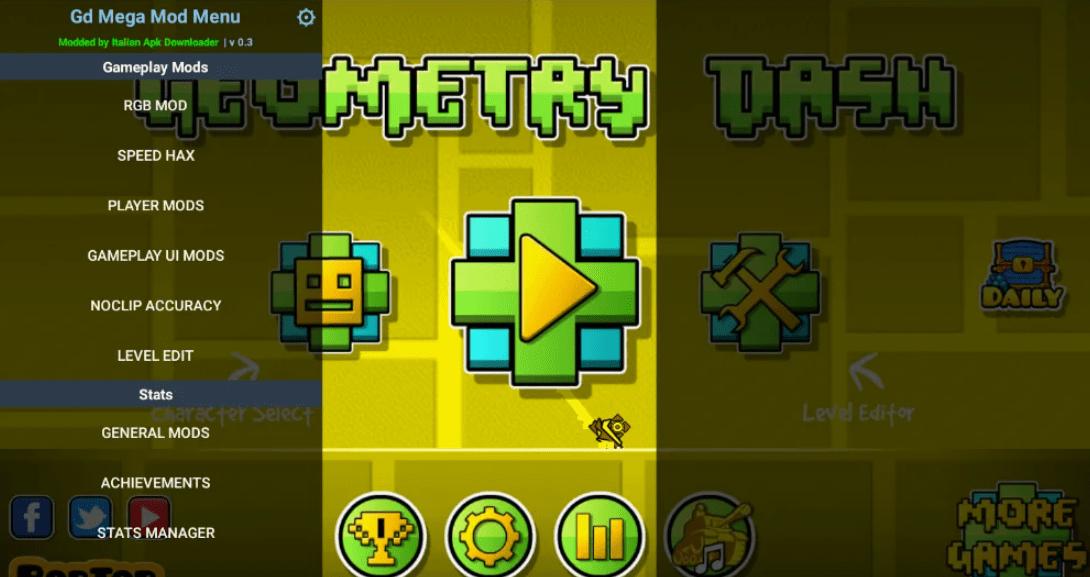Mega Hack на Geometry Dash